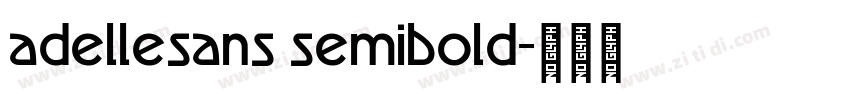 adellesans semibold字体转换